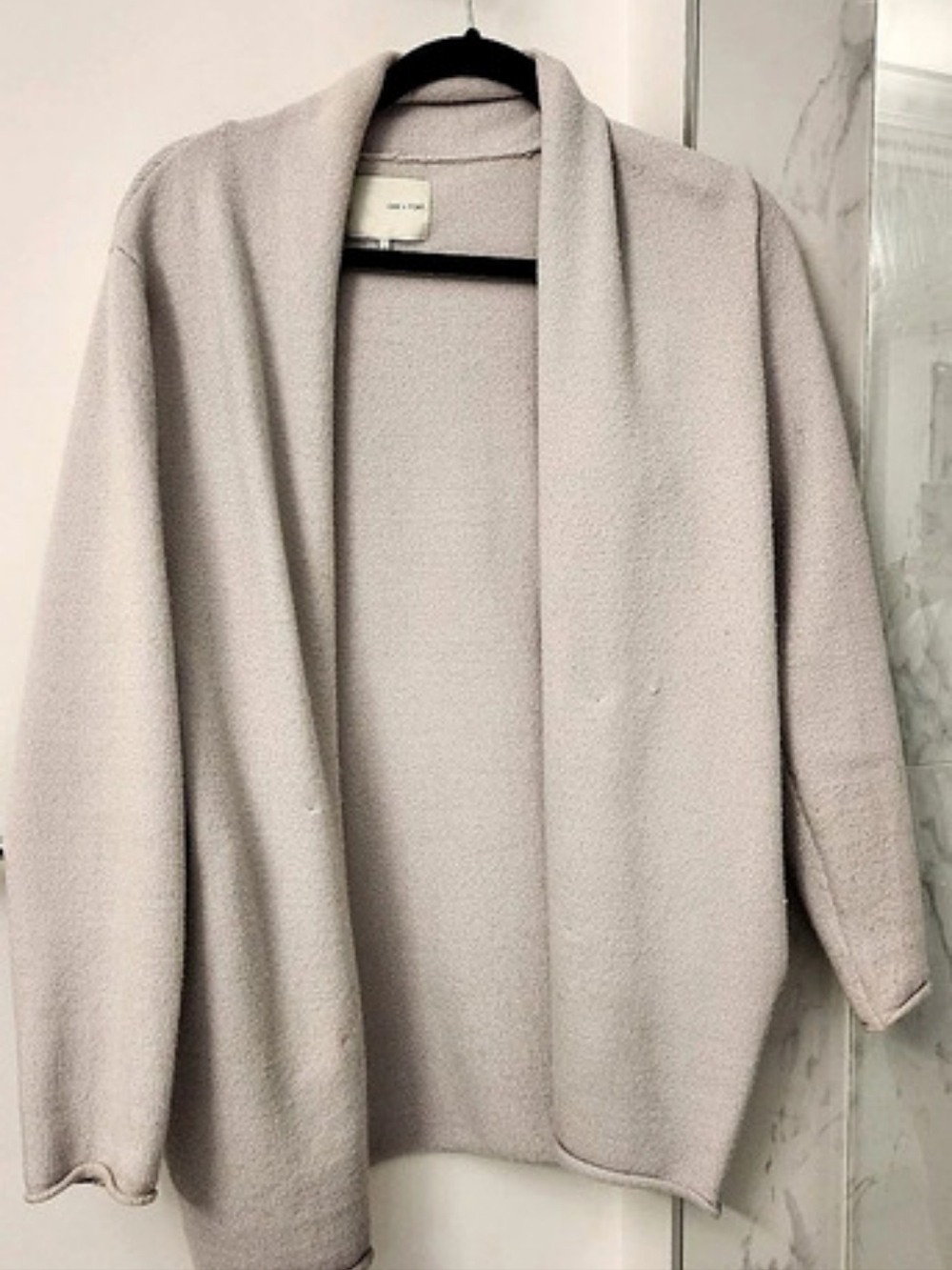 OAK + FORT Open Front Cardigan in Cream Size XS Like New
